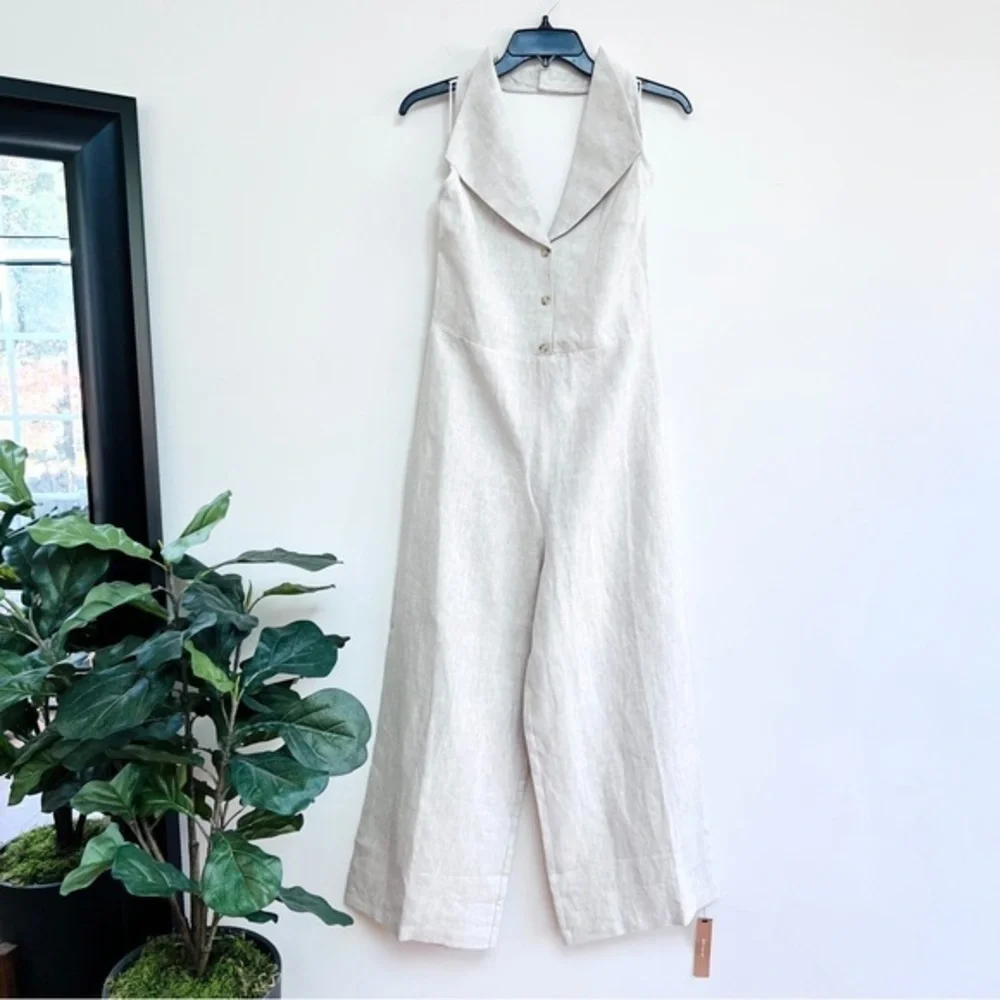 💋Anthropologie Reformation linen jumpsuit